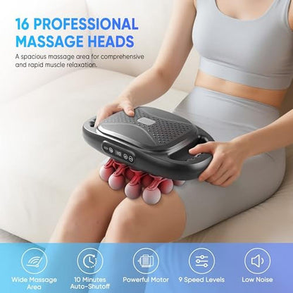 Massage Gun: Kocuno 16-Head Deep Tissue Massager – Close-up Detail