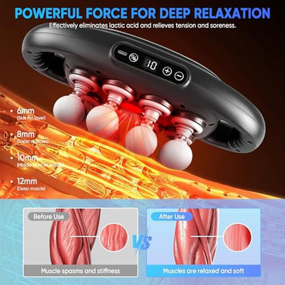Massage Gun: Kocuno 16-Head Deep Tissue Massager – In Use