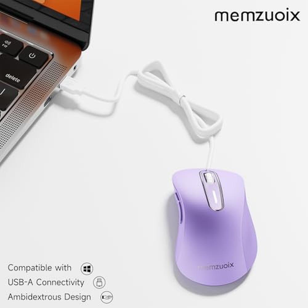 Premium Computer Mouse: memzuoix Wireless 1400 DPI Optical – Side View