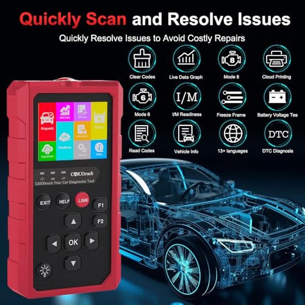 CARXtruck Wireless obd2 Scanner Diagnostic Tool – Side View
