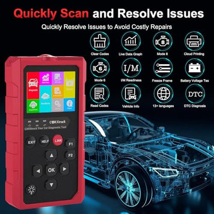 CARXtruck Wireless obd2 Scanner Diagnostic Tool – Side View