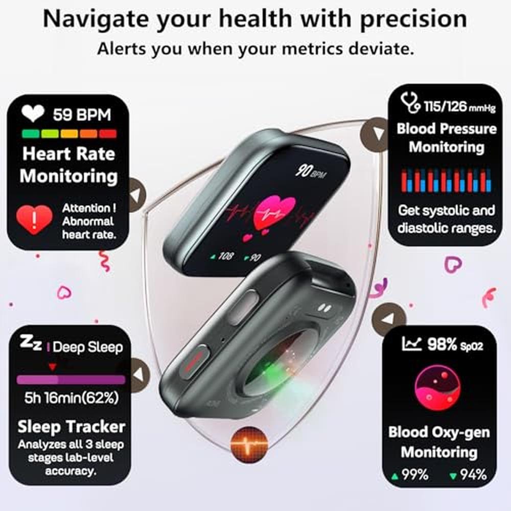 Tracker Blood: MorePro Health Fitness Tracker with 24/7 – In Use