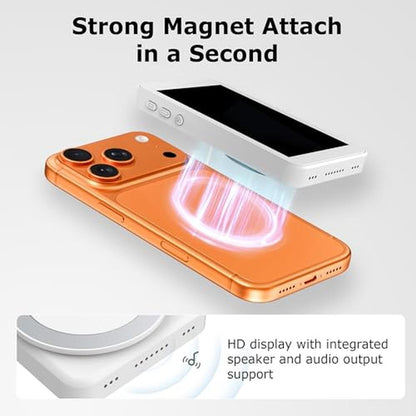 Wireless Vlog Selfie Monitor Screen for iPhone 17 Series – Side View