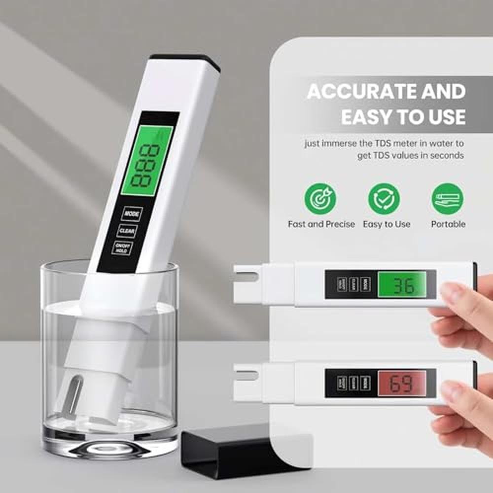 Water TDS Tester 4-in-1 Digital Water Quality Monitor – In Use