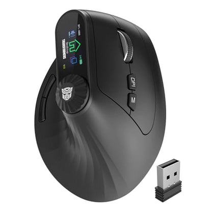 Vertical Ergonomic Mice: Premium Transformers Wireless – Front View