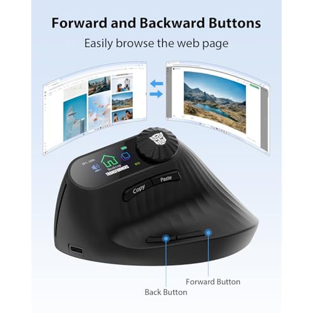 Vertical Ergonomic Mice: Premium Transformers Wireless – In Use