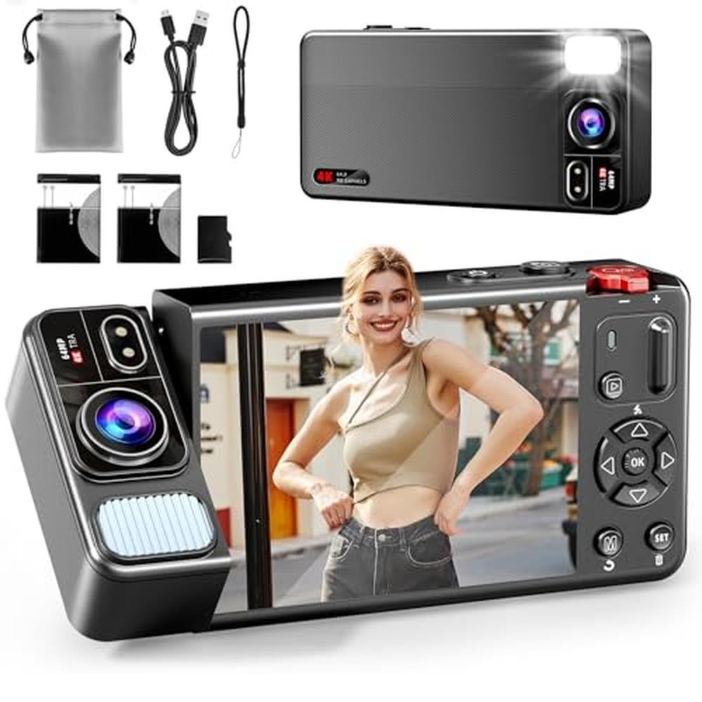 Premium 4K Digital Cameras for Photography and Vlogging – Front View