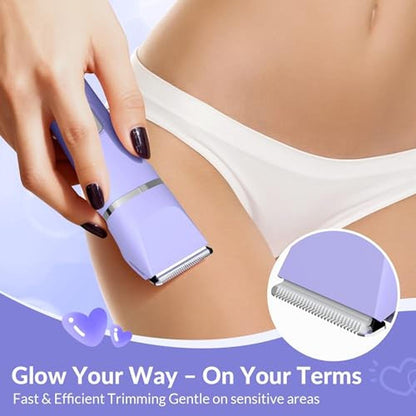 Women's Grooming Excellence: KINGTEE 5-in-1 Electric Bikini – Packaging