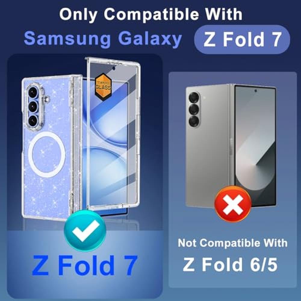 Galaxy Fold 7 Case: Meshine Magnetic Hard Case – Side View