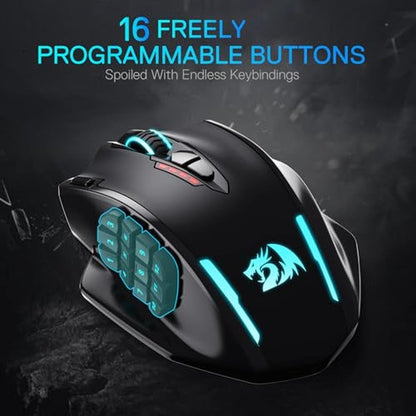 Premium Gaming Experience: Redragon M913 MAX Wireless MMO – Close-up Detail