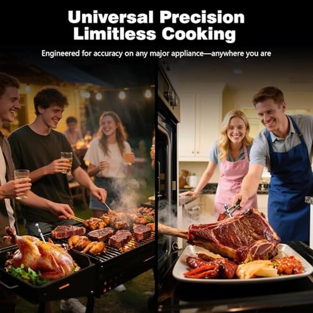 Meat Thermometer: Smart Bluetooth Wireless Digital – In Use