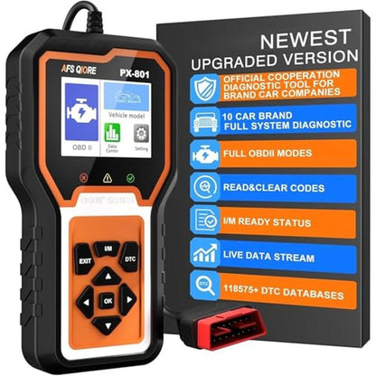 OBD2 Scanner Check Engine Light Car Code Reader Clear Error – Front View