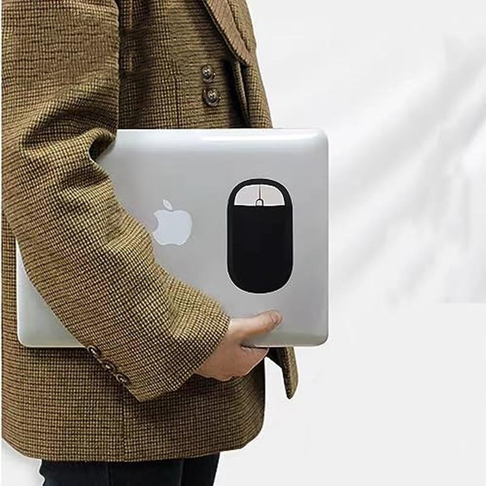 Wireless Mouse Storage: MGIMFU Universal Stick-On Pouch – In Use