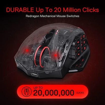 High-Performance Wireless Gaming Mouse – Side View
