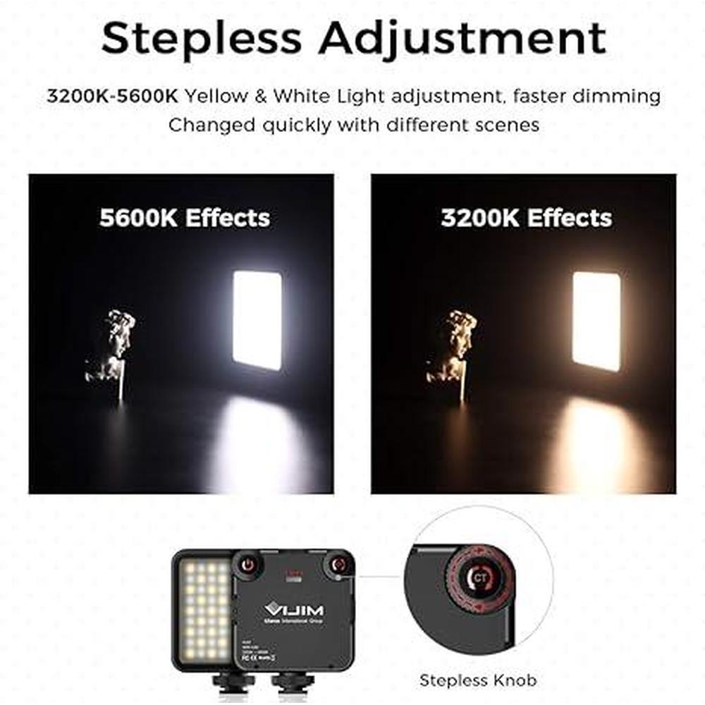 Light Video: VL-81 LED Video Light Portable Bi-Color – Size Reference