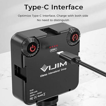 Light Video: VL-81 LED Video Light Portable Bi-Color – Lifestyle Shot