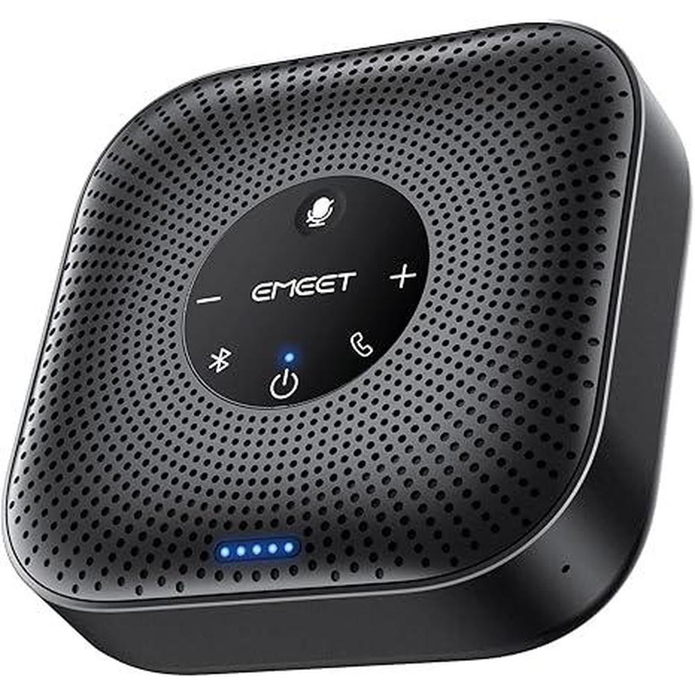 Speaker Conference: Emeet M0 Plus 4 AI Mics 360 Voice – Back View