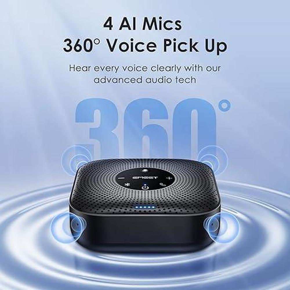Speaker Conference: Emeet M0 Plus 4 AI Mics 360 Voice – Feature Highlight