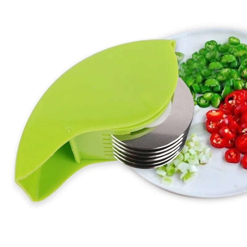 Creative Stainless Steel Vegetable Cutter with Six Cutting Wheels