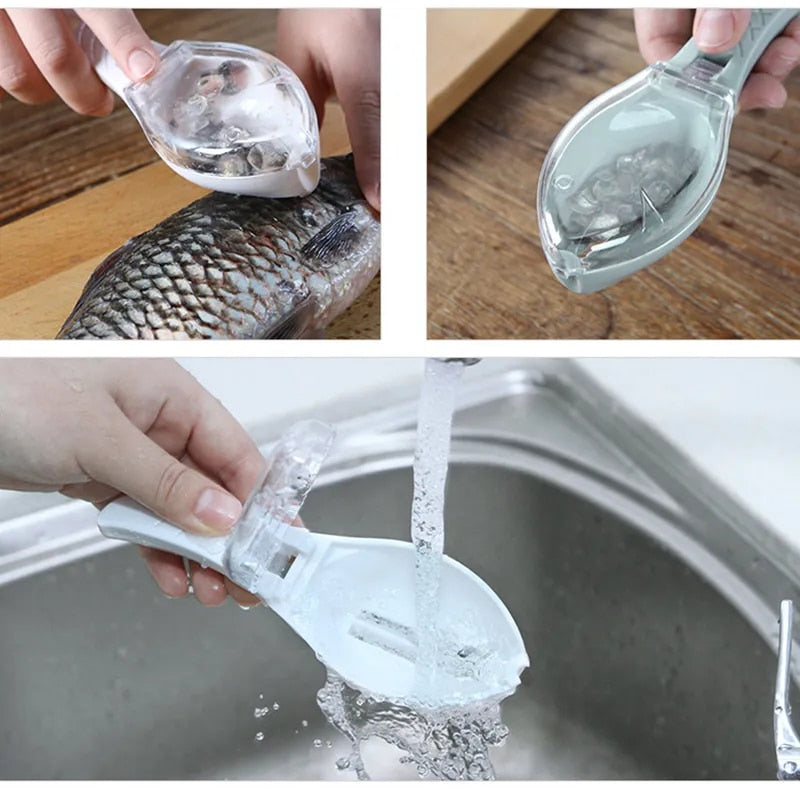 Fish Scale Grater with Cover for Kitchen Cooking