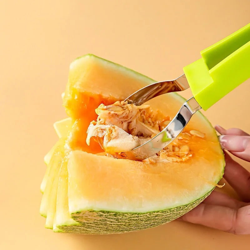 Serrated Watermelon Knife and Fruit Scoop Set