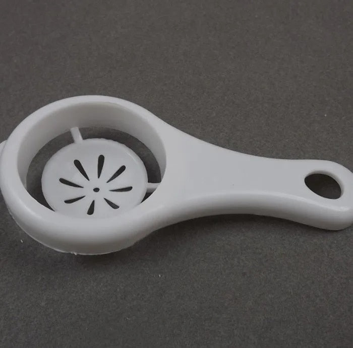 Egg White Separator Tool: Plastic Yolk Filter Gadget for Kitchen
