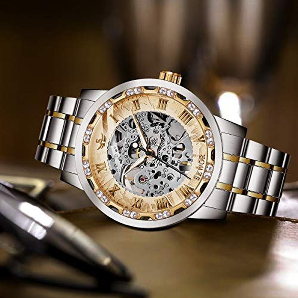 Watches Alps: Men's Mechanical Hand-Winding Skeleton – In Use