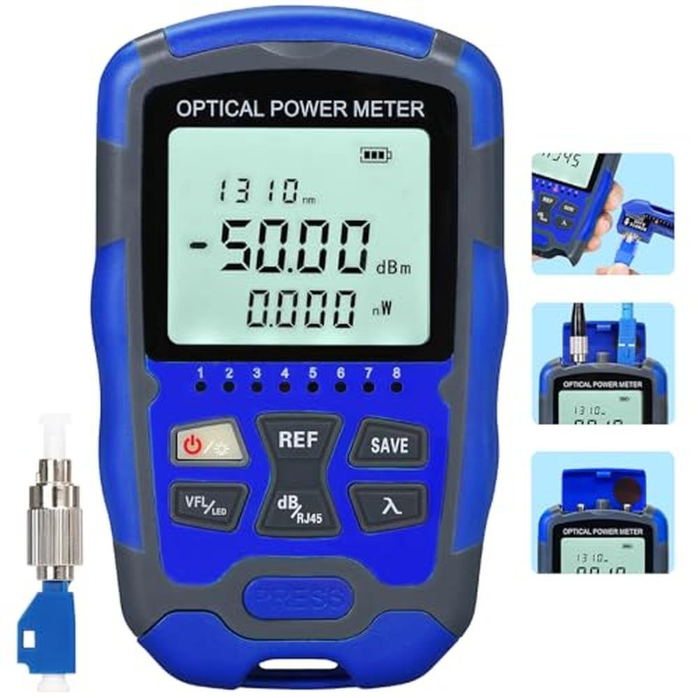 Fiber Tester: A-M50 Portable 50-26dBm Optical Power Meter – Front View