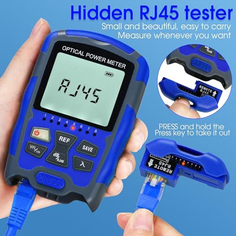 Fiber Tester: A-M50 Portable 50-26dBm Optical Power Meter – Close-up Detail