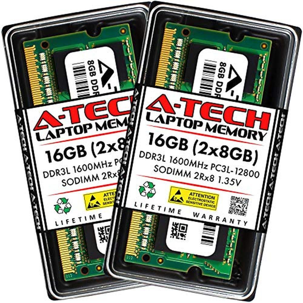 A-Tech 16GB (2x8GB) DDR3/DDR3L 1600MHz PC3L-12800 – Front View
