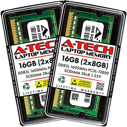 A-Tech 16GB (2x8GB) DDR3/DDR3L 1600MHz PC3L-12800 – Front View