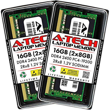 A-Tech 16GB (2x8GB) DDR4 2400MHz SODIMM PC4-19200 2Rx8 Dual – Front View