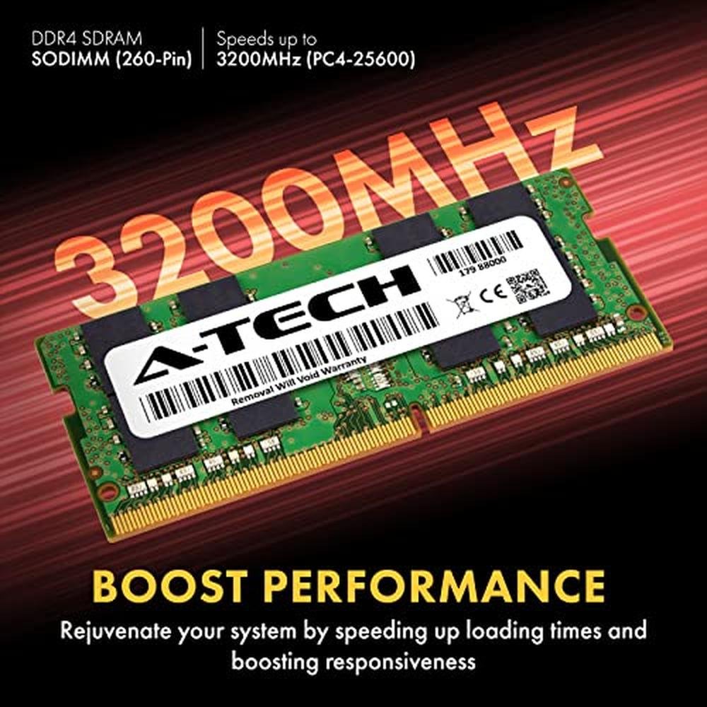 PC4 Tech: A-Tech 16GB DDR4 3200MHz SODIMM – Close-up Detail