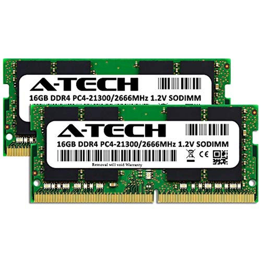 PC4 Tech: A-Tech 32GB (2x16GB) DDR4 2666MHz PC4-21300 – Side View