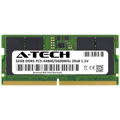 A-Tech 32GB DDR5 5600MHz PC5-44800 CL46 SODIMM 2Rx8 Dual – Close-up Detail