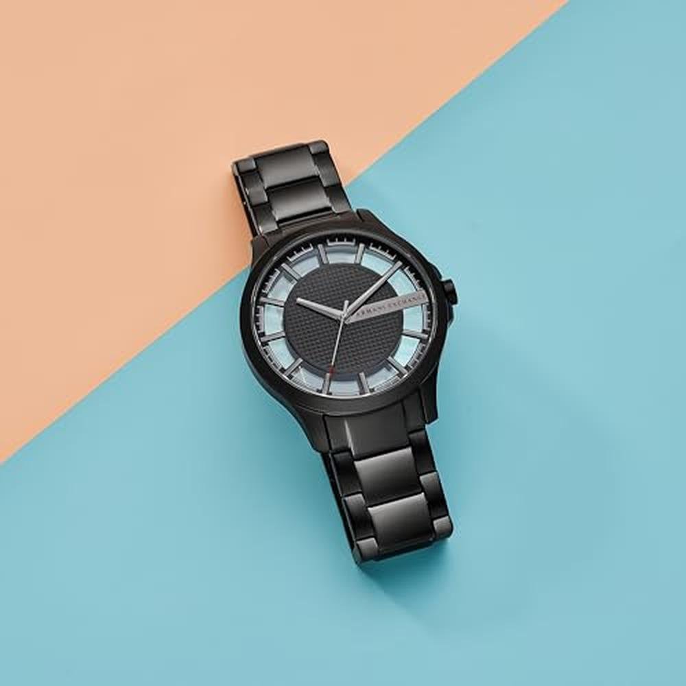 Men Watch: Armani Exchange Men's Watch Three Hand Black – In Use