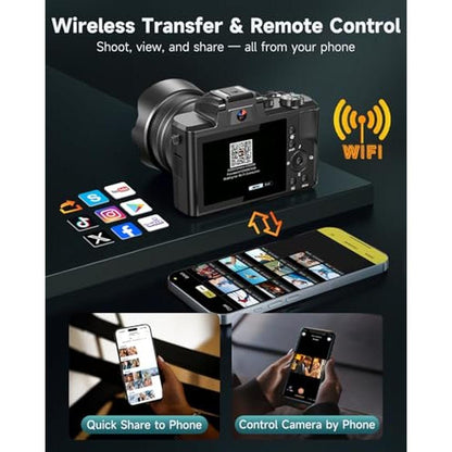 Camera Lens: Aasonida 8K Digital Camera Autofocus 88MP WiFi – In Use