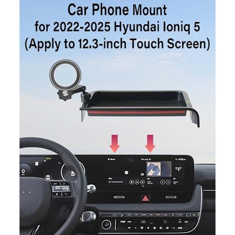 Phone Mount: AbeeyGeomarn Magnetism Car Phone Holder for – Side View