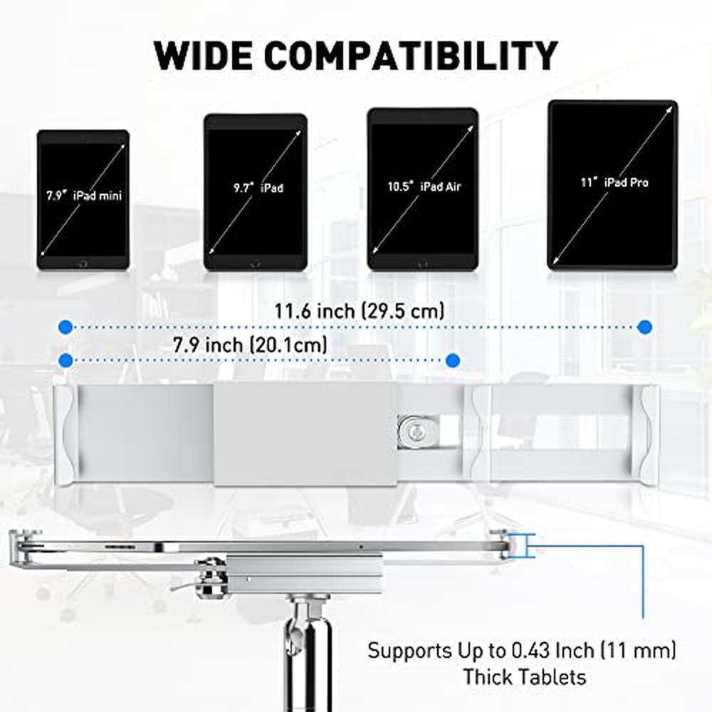 Tablet Stand: Abovetek Anti-Theft Locking Tablet Stand – Close-up Detail