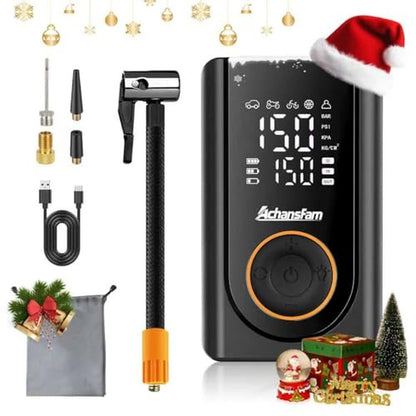 AchansFam L9 Pro Tire Inflator Portable Air Compressor – Front View