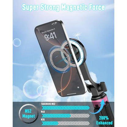 Tripod iPhone: ACKIMA Magnetic Tripod Portable Selfie Stick – Side View