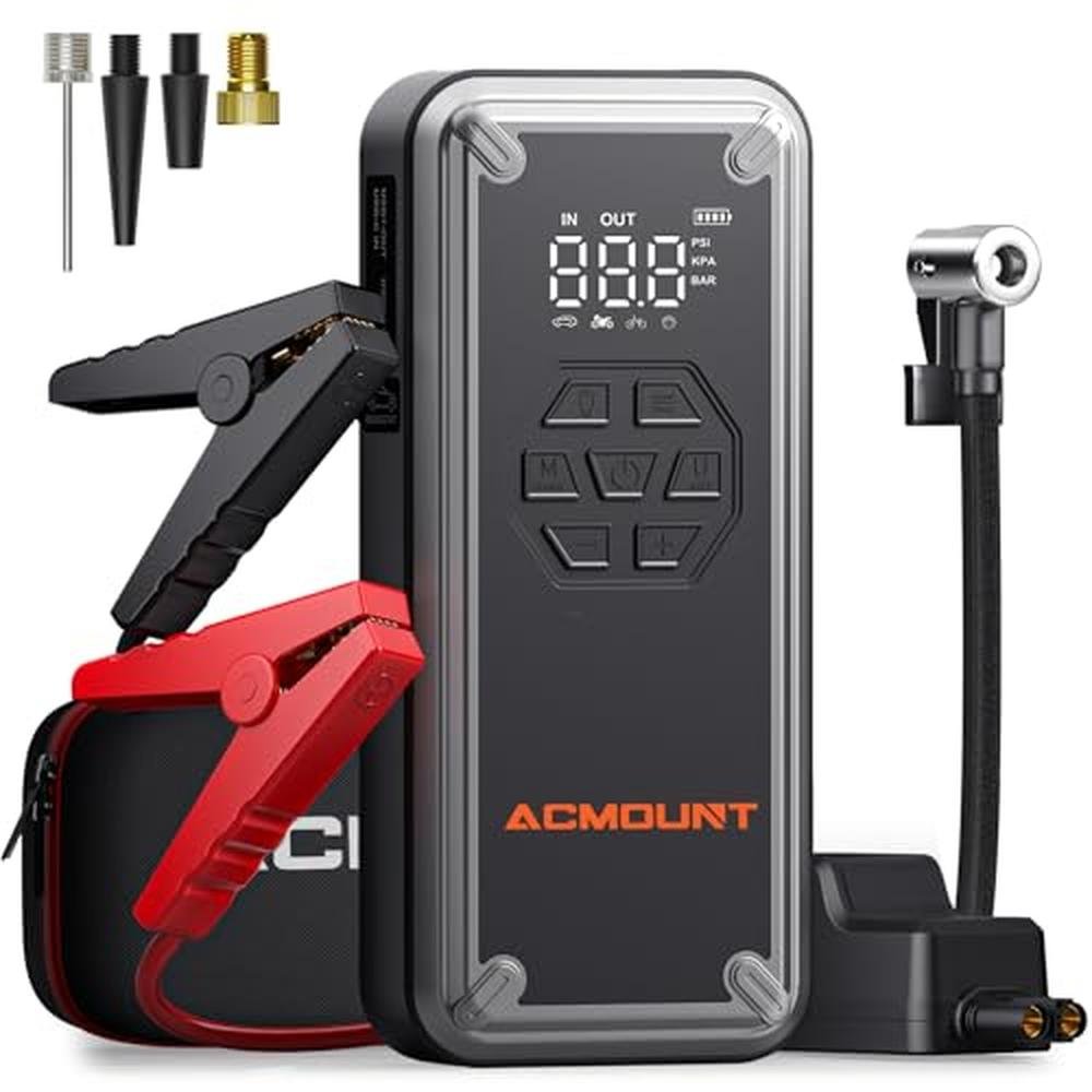 Jump Starter: Acmount W160 5000A Portable Car Jump Starter – Front View