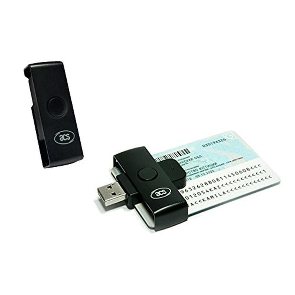 ACS ACR38U-N1 PocketMate USB Smart Card Reader and Writer – Side View