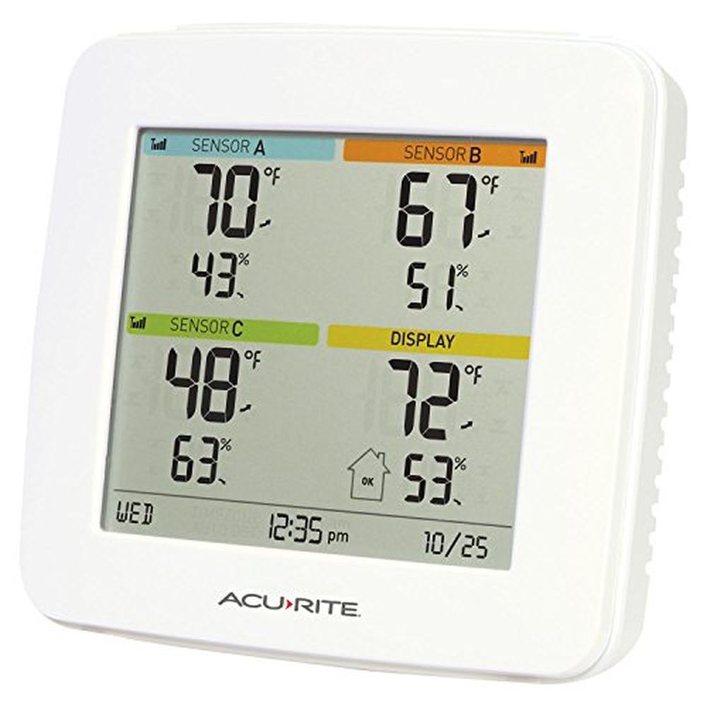 Acurite 01096M: Temperature Humidity Station with 3 Indoor – Close-up Detail