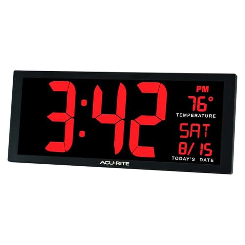 Acurite Large Digital LED Oversized Wall Clock – Packaging