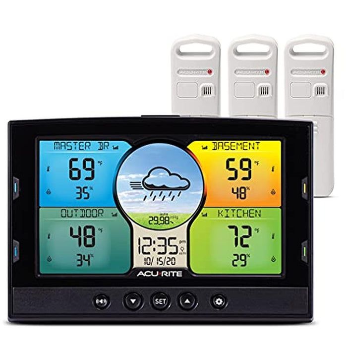 Weather Color: Acurite 02082M Multi-Room Weather Station – Front View