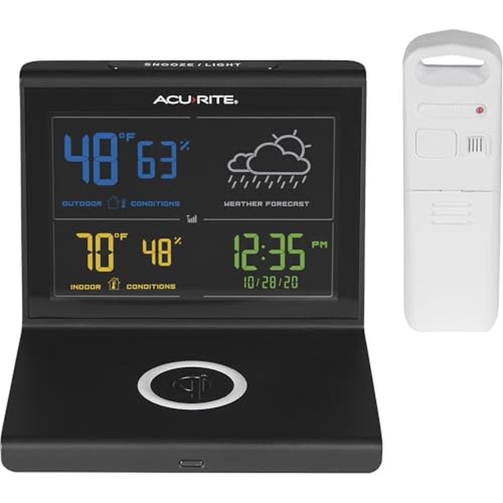 Acurite Weather Forecaster: Acurite 01193M Black – Front View