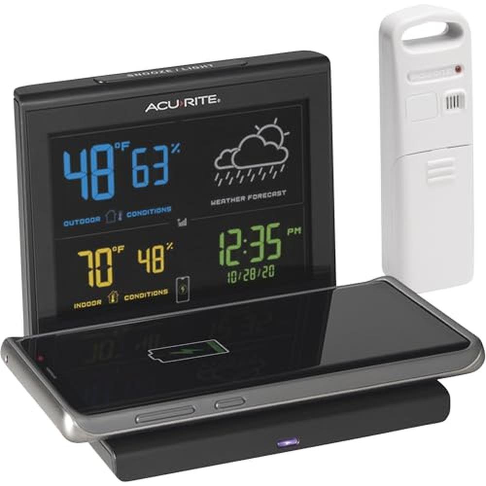 Acurite Weather Forecaster: Acurite 01193M Black – Side View