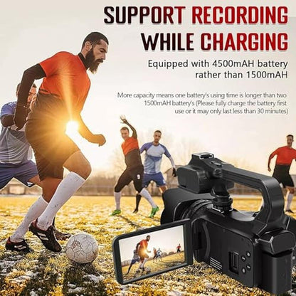 Acuvar Camera: 4K/6K Camcorder Video Camera 64MP 60FPS WiFi – In Use