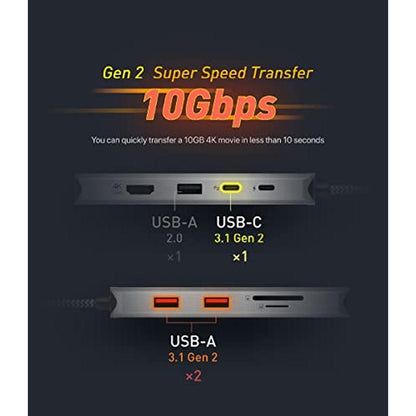 Gen2 Hub: Adam Elements USB-C Gen2 Hub Laptop Docking – Close-up Detail